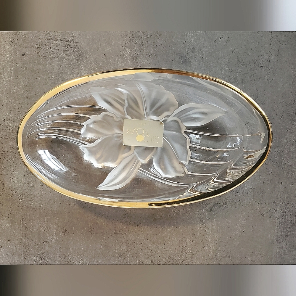 Vintage Glass Studio Nova Oval Dish, Japan